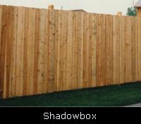 Shadowbox Style Wood Fence
