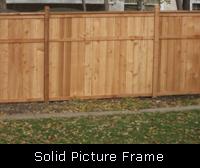 Solid Picture Frame Wood Fence