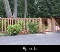 Spindle Wood Fence